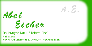abel eicher business card